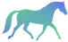 horse trotting clip art - Gate Racer
