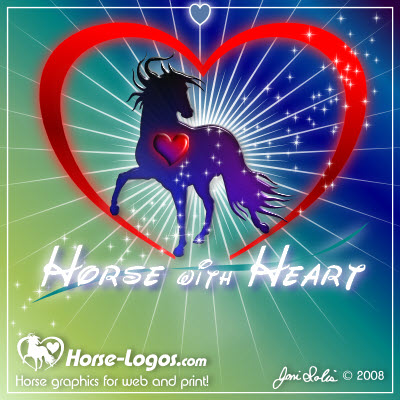 horse with heart horse with heart
