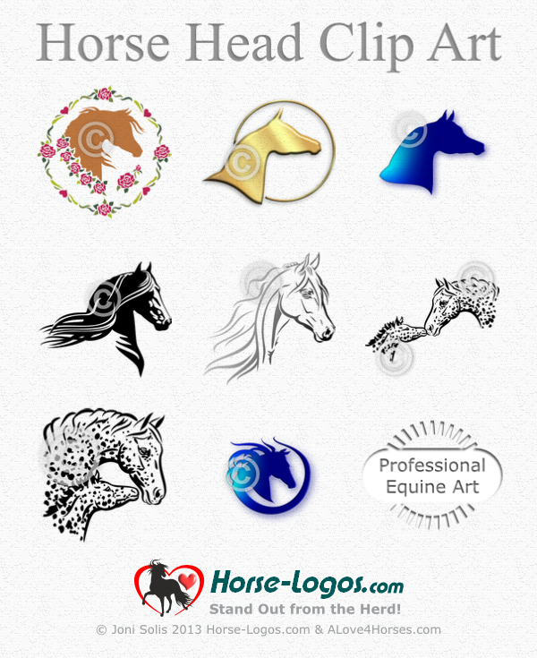 HORSE HEAD CLIP ART